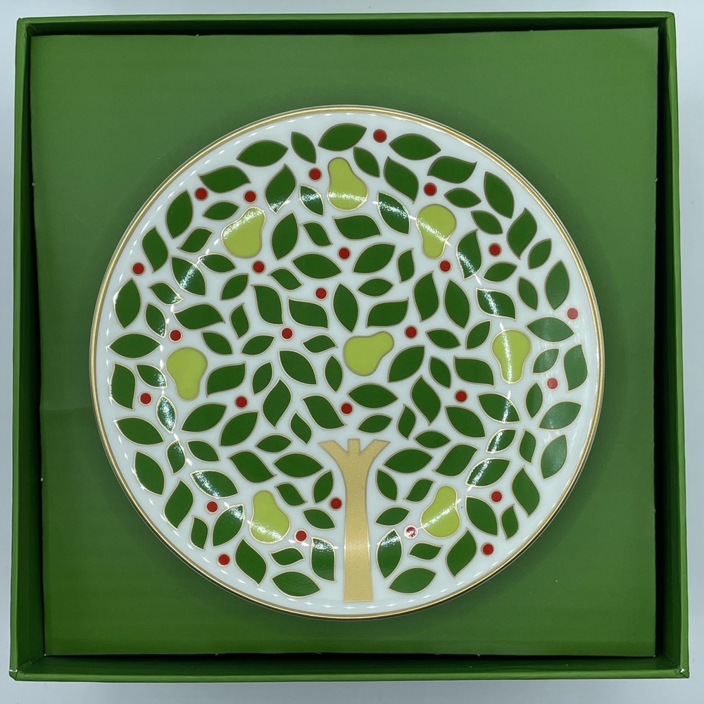 Kate Spade Lenox Pear Tree Tidbit Plates Set Of 4 NIB w Paperwork
